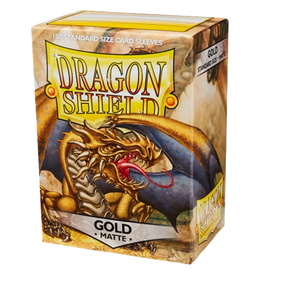 Dragon Shield - Sleeves Standard Size Matte (100) - Gold 2