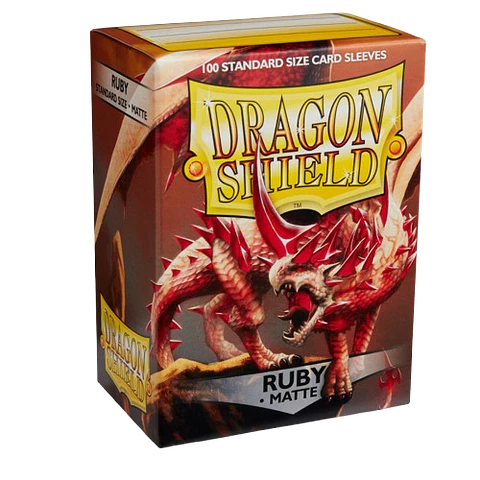 Dragon Shield - Sleeves Standard Size Matte (100) - Ruby