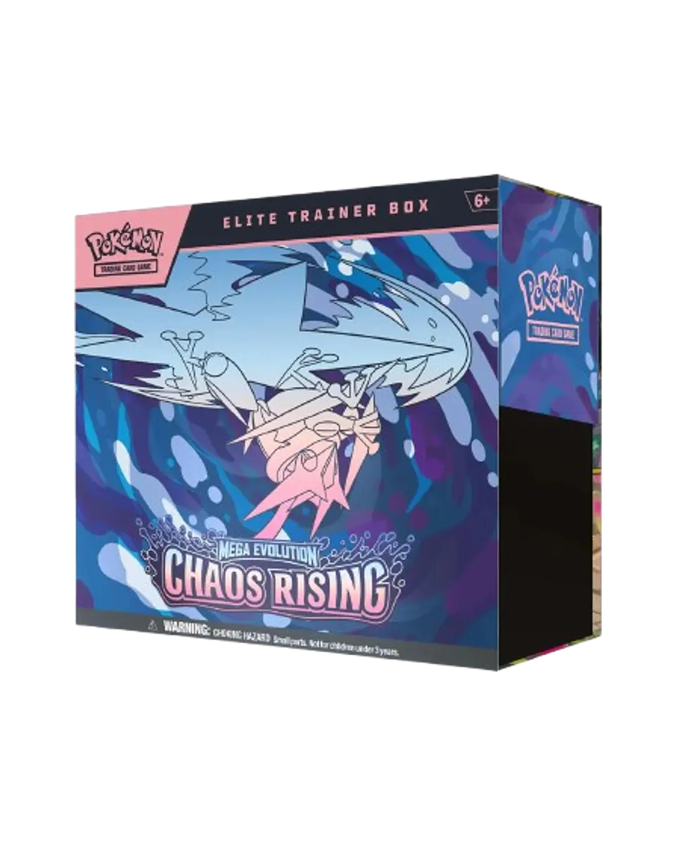 Elite Trainer Box de Pokémon TCG: Mega Evolution – Chaos Rising 1