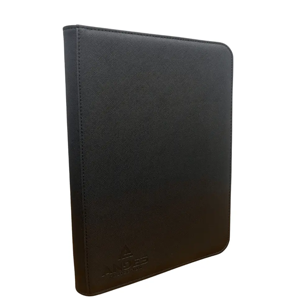 Andes protection - 9 pocket leather card binder - black 1