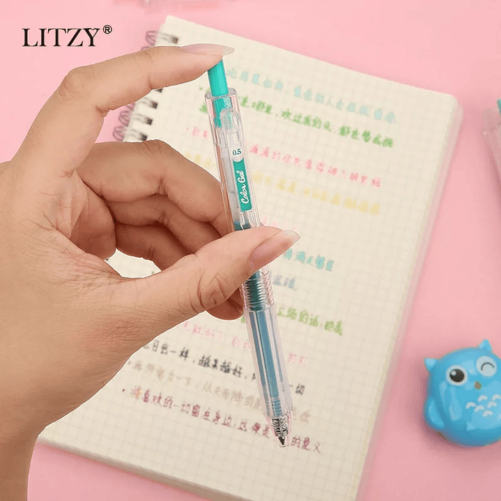 Lápices Tinta Gel Pastel Morandi 2