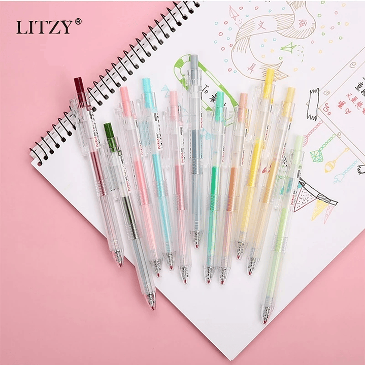 Lápices Tinta Gel Pastel Morandi 3