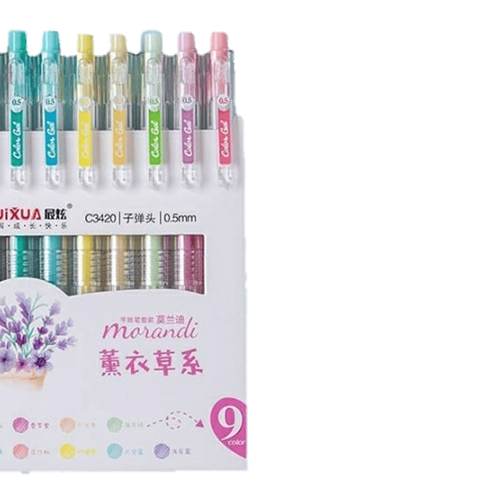 Lápices Tinta Gel Pastel Morandi 4