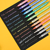 Lápices pincel metalizados 12 colores