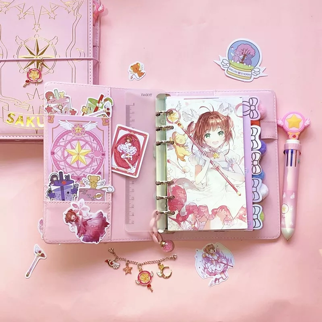 Planner Sakura Card Captor con accesorios 4