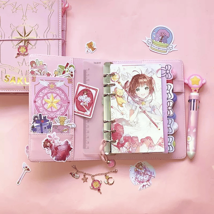 Planner Sakura Card Captor con accesorios 4