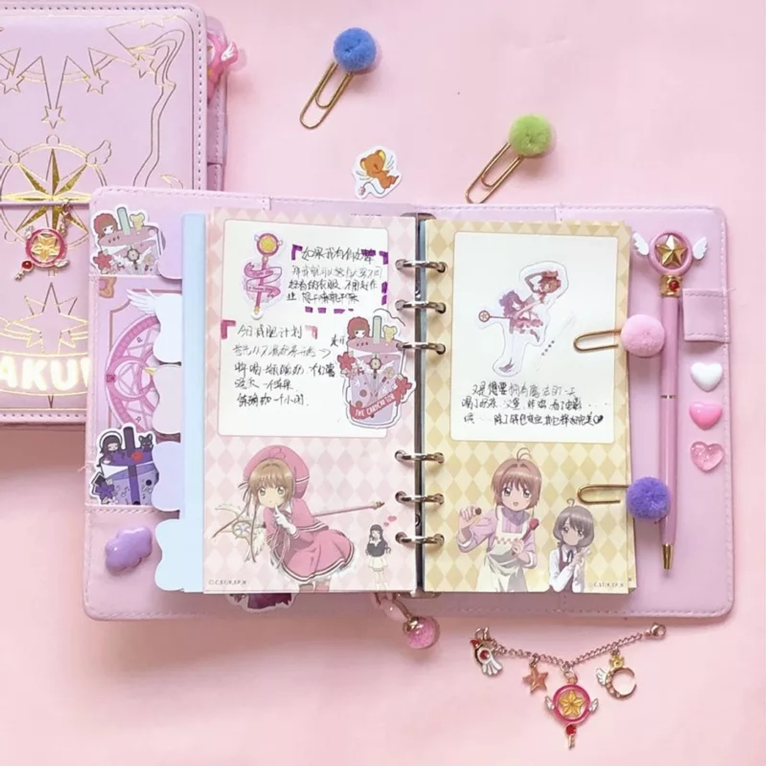 Planner Sakura Card Captor con accesorios 5