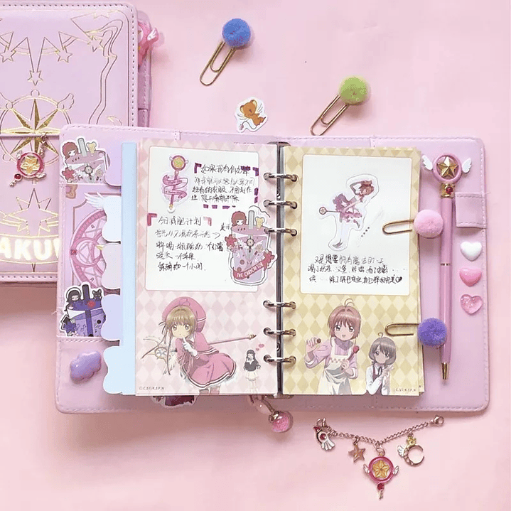 Planner Sakura Card Captor con accesorios 5
