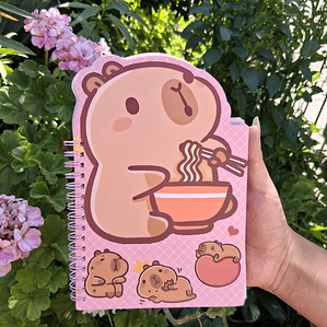 Libreta Capibara con espirales
