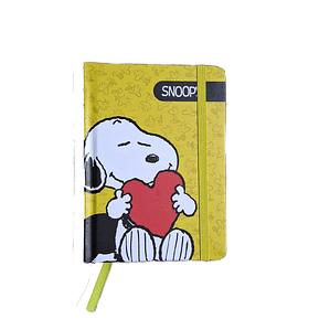 Libreta Snoopy tapa dura grande