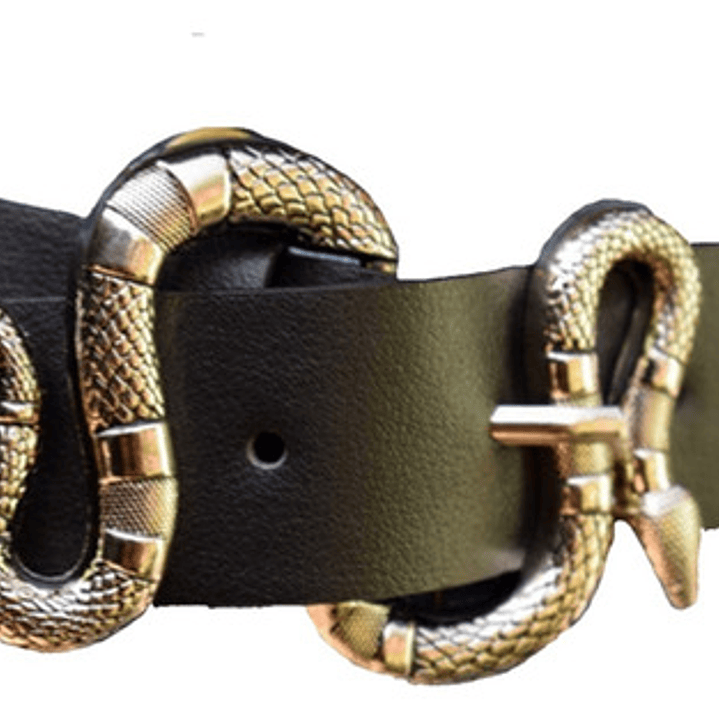 Cinturón Hebilla Serpiente Ecocuero Sintético 1