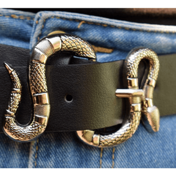 Cinturón Hebilla Serpiente Ecocuero Sintético 3