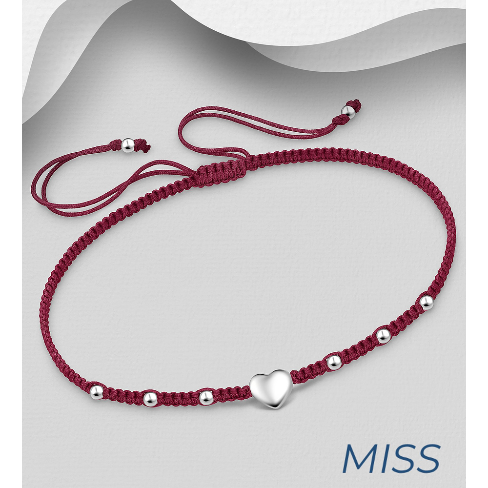 Pulsera de Hilo Corazón