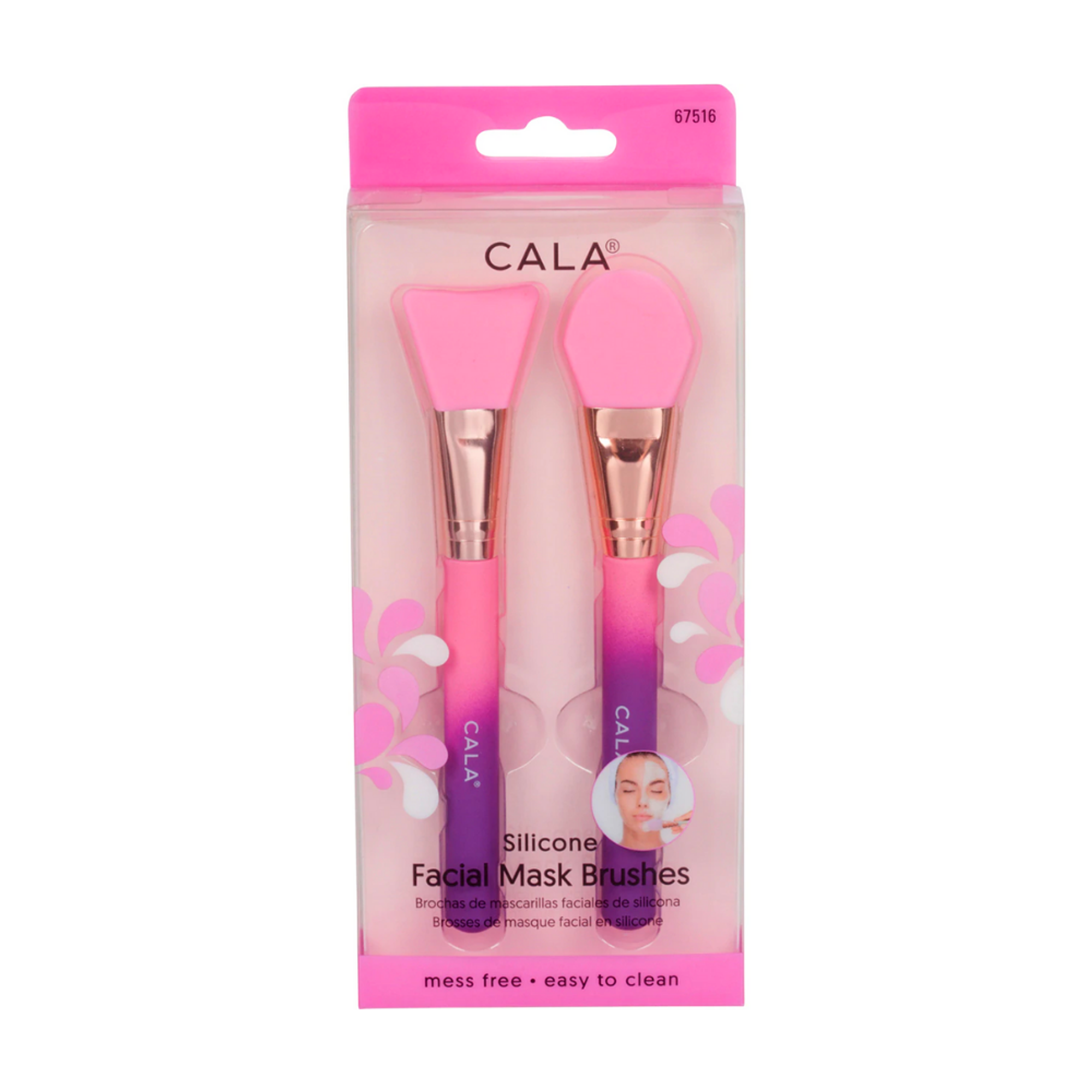 Silicone Mask Brush Set (Pink) 1