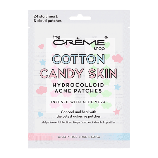 Cotton Candy Skin - Hydrocolloid Acne Patches | Infused with Aloe Vera + Tea Tree