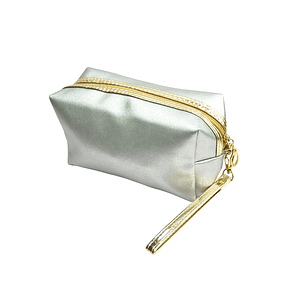 Cosmetiquero Liso Plateado