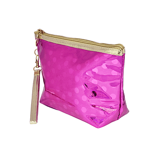 Cosmetiquero Lunares Fucsia