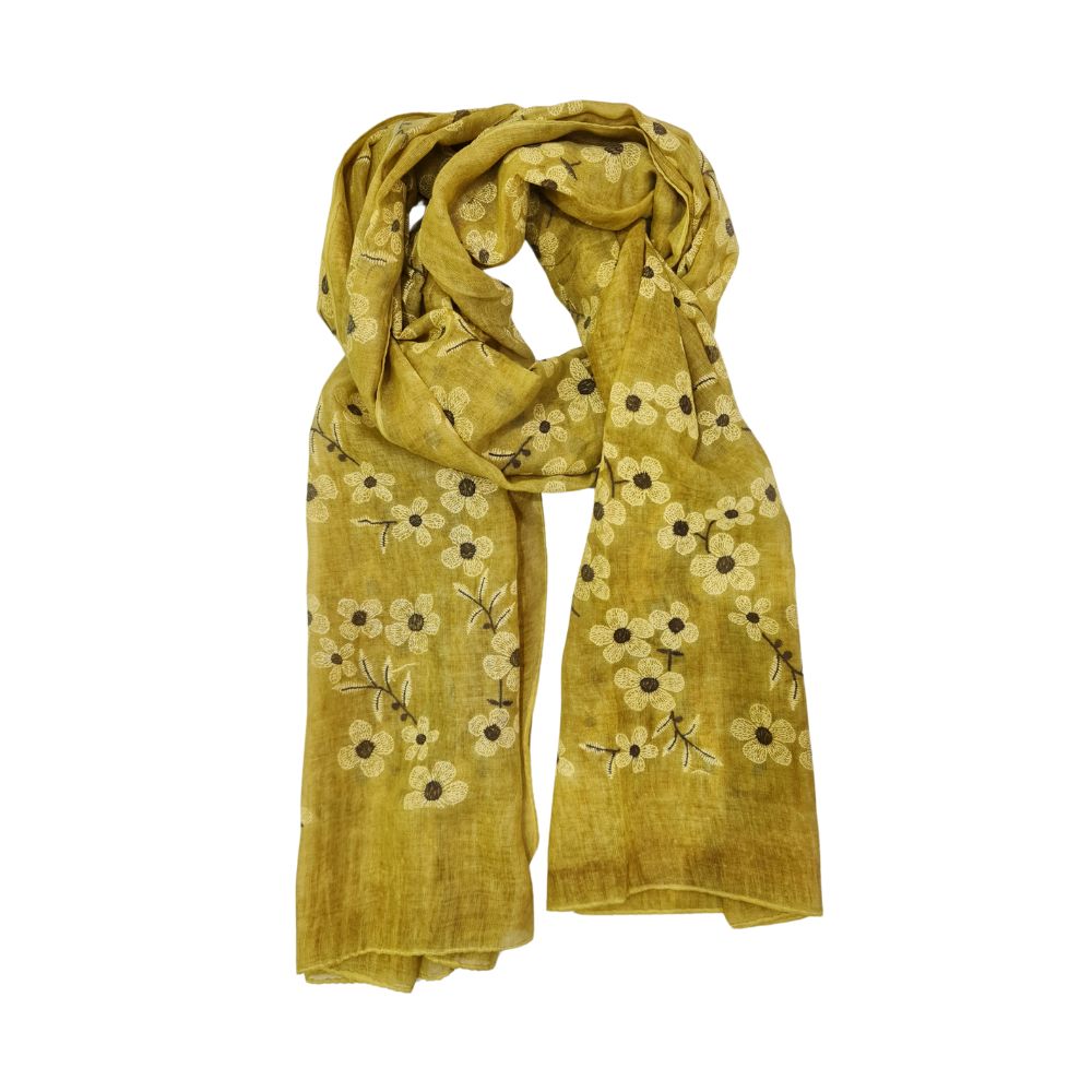 Bufanda Estampada Flor Grande