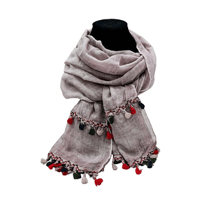 Pañuelo Artesanal Borlas