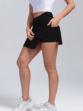 Falda Short Agata - Negro