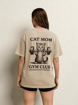 POLERA OVERSIZE - CAT MOM