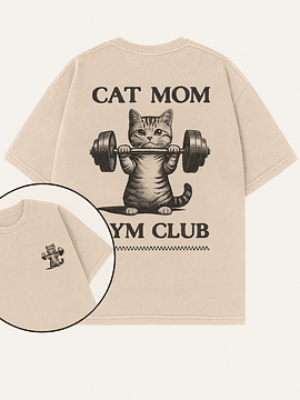 POLERA OVERSIZE - CAT MOM