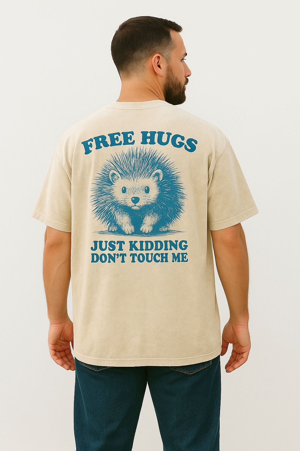 POLERA OVERSIZE - FREE HUGS