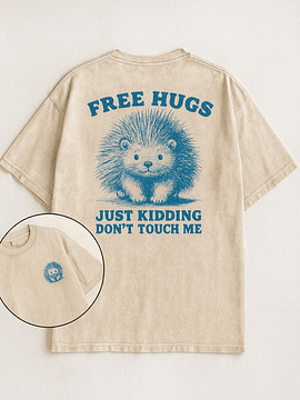 POLERA OVERSIZE - FREE HUGS