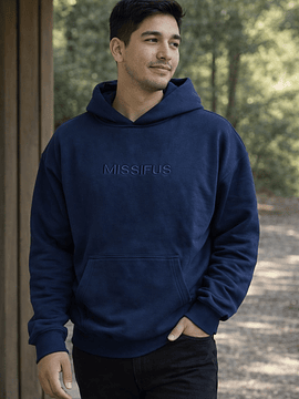 Poleron con gorro Azul Marino