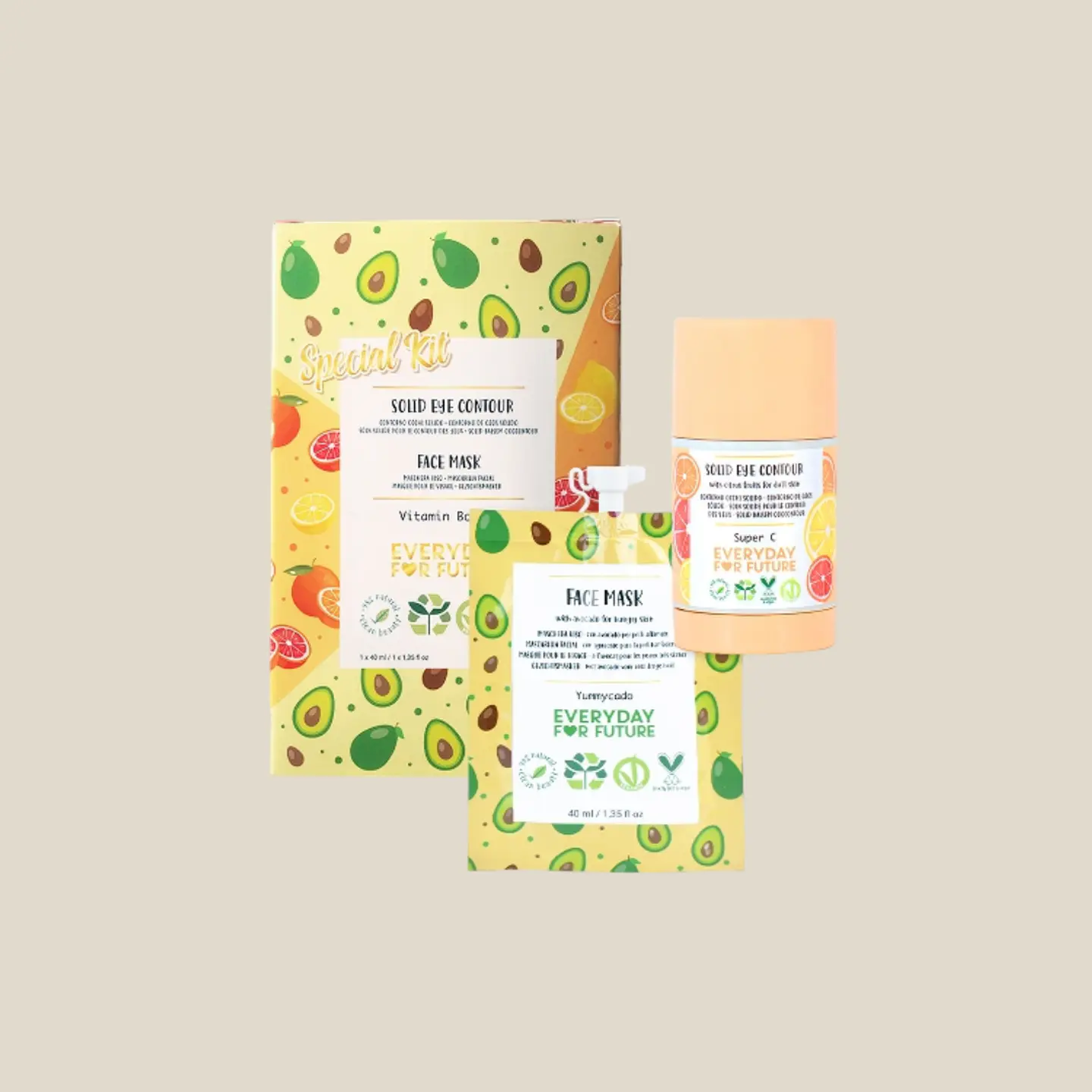 Kit Vitamin Boost Everyday for Future - Stick de Olhos e Máscara de Abacate 1