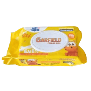 Soft Wipes Garfield Amarillas x80u