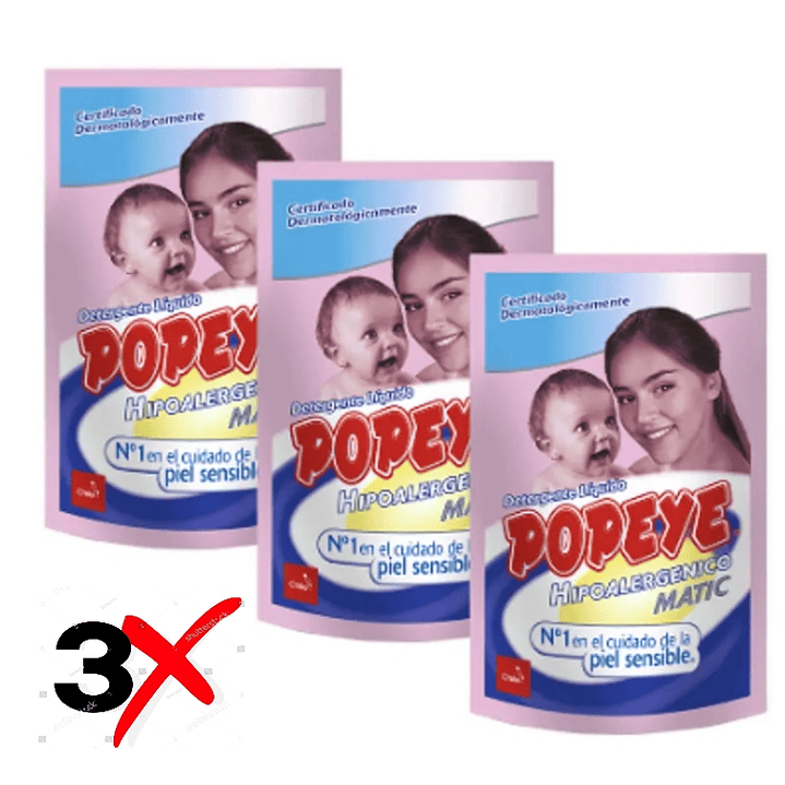 Popeye Detergente Pack 3x800ml 1