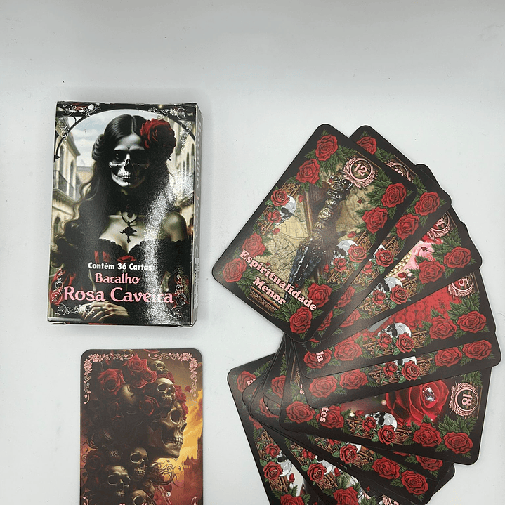 Baralho Rosa Caveira  1