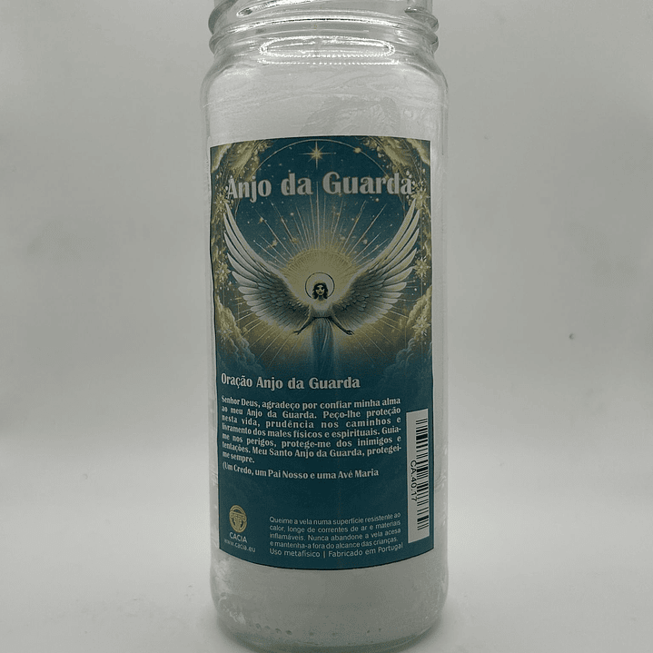 Vela Vidro Anjo da Guarda 1