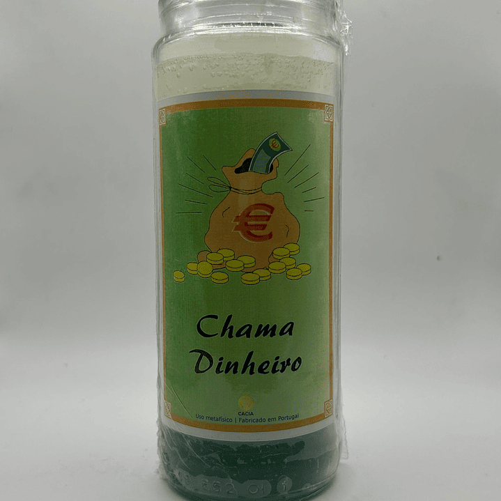 Vela Vidro Chama Dinheiro 1