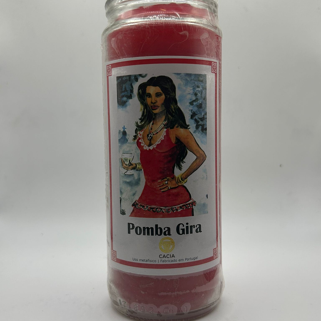 Vela Vidro Pomba-Gira 1