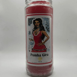 Vela Vidro Pomba-Gira