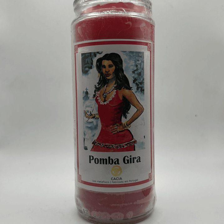 Vela Vidro Pomba-Gira 1