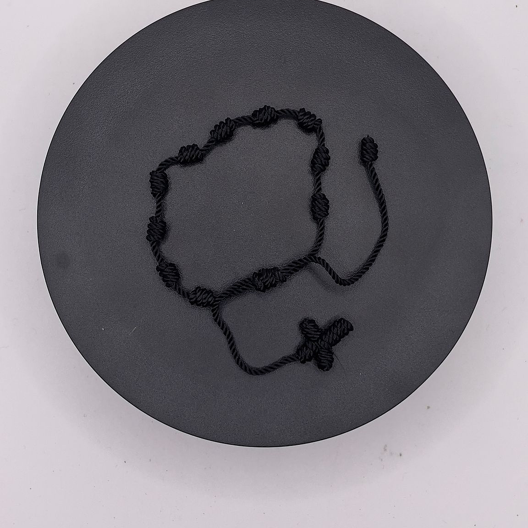 Pulseira 10 Mandamentos de Cristo -Preto 1