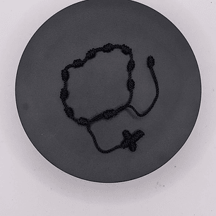 Pulseira 10 Mandamentos de Cristo -Preto