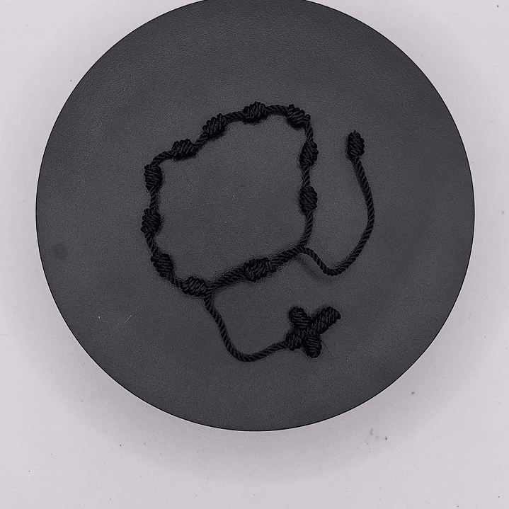 Pulseira 10 Mandamentos de Cristo -Preto 1