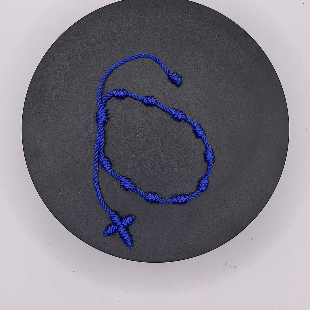 Pulseira 10 Mandamentos de Cristo- Azul  1