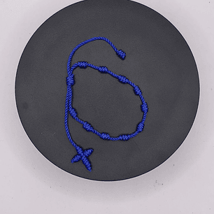 Pulseira 10 Mandamentos de Cristo- Azul 