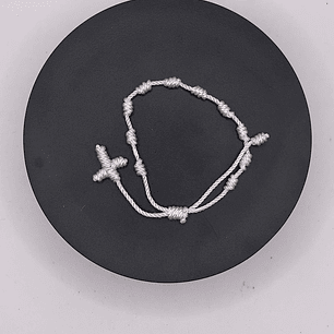 Pulseira 10 Mandamentos de Cristo- Branco 