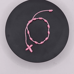 Pulseira 10 Mandamentos de Cristo- Rosa