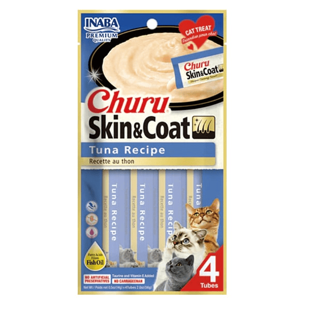 Churu skin cat tuna 60grs 4 tubitos