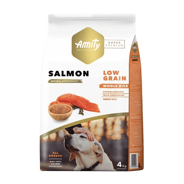 Amity super premium low grain salmon perro adulto 2