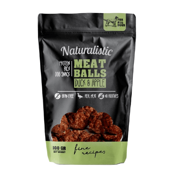 Naturalistic meatballs duck and apple 100 gr