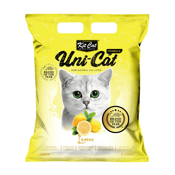 Arena Sanitaria Kit Cat UniCat aroma Limón 3,5Kg