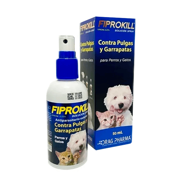 Spray Antiparasitario Fiprokill 50 ml perros y gatos